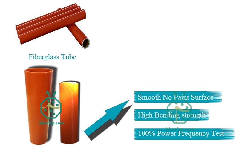 Fiberglass electrical insulated tube for high voltage tranmission line tower